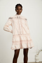 Enora dekolte mini elbise