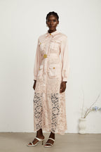 Delphine cepli midi elbise