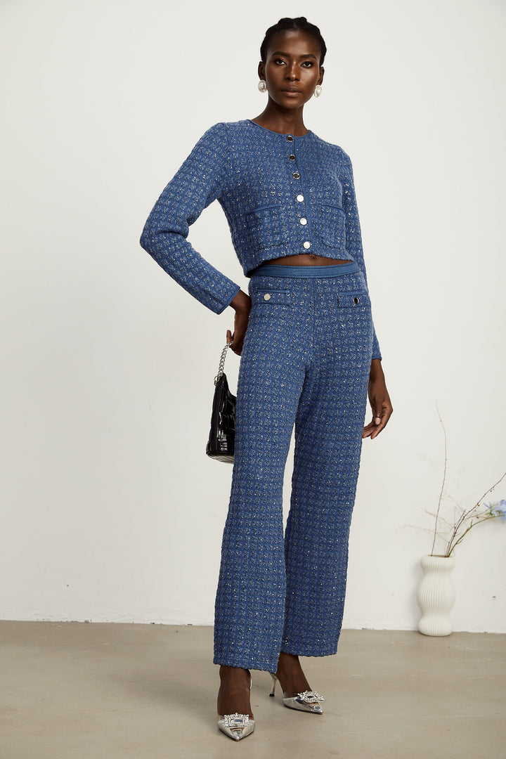 Ghislaine payet ceket ve pantolon takım