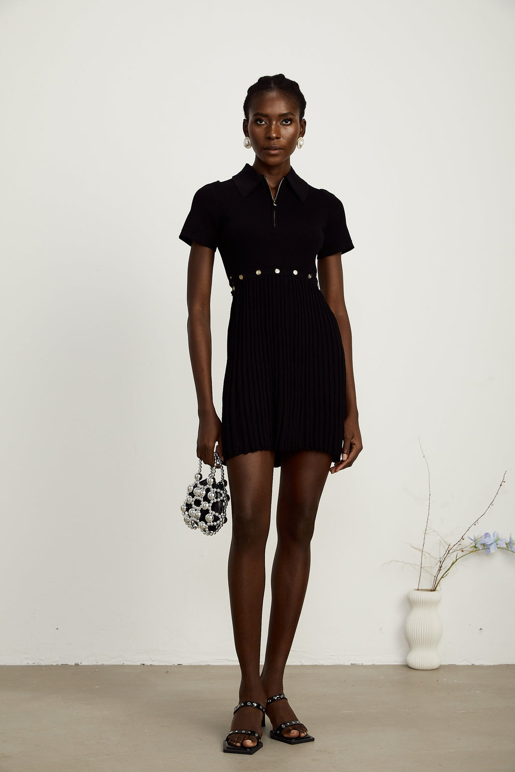 Coline pile mini elbise