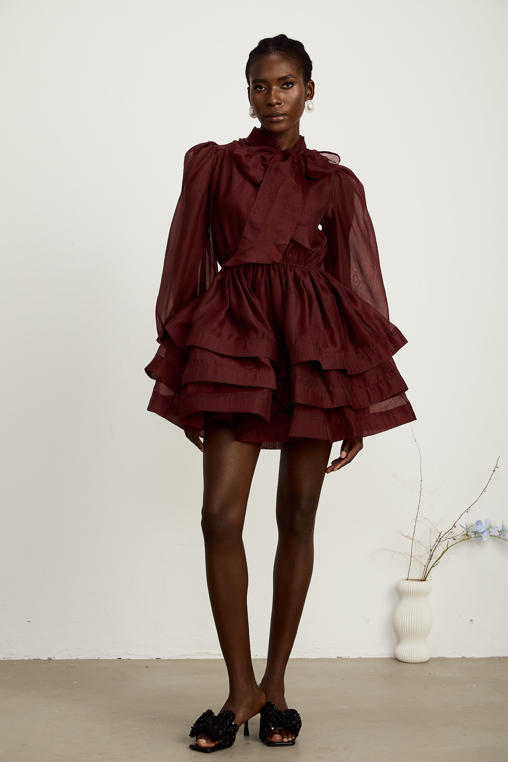 Élodie kloş mini elbise