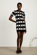 Clothilde örgü mini elbise