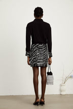 Colette saten mini elbise