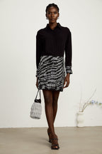 Colette saten mini elbise