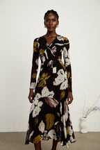 Hanne kloş maksi elbise