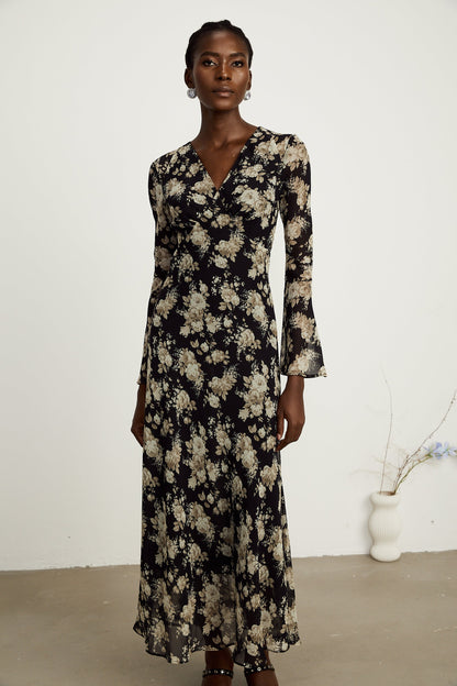 Hannah kloş midi elbise