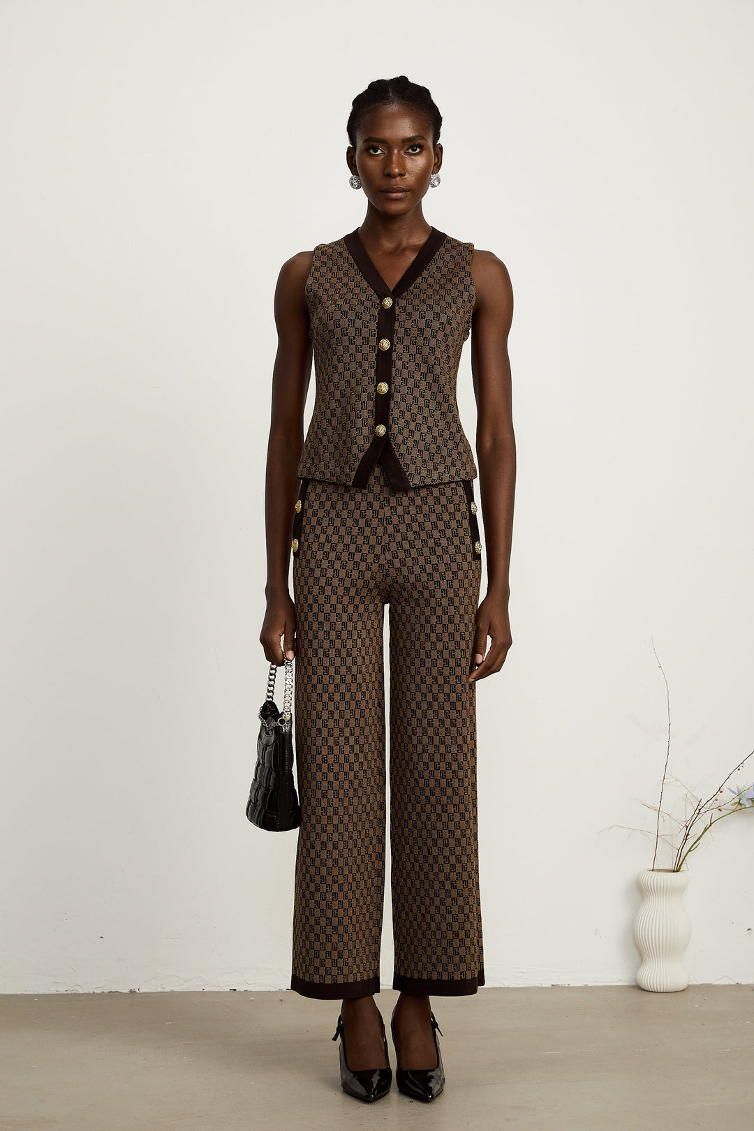 Cyrielle top ve pantolon takım