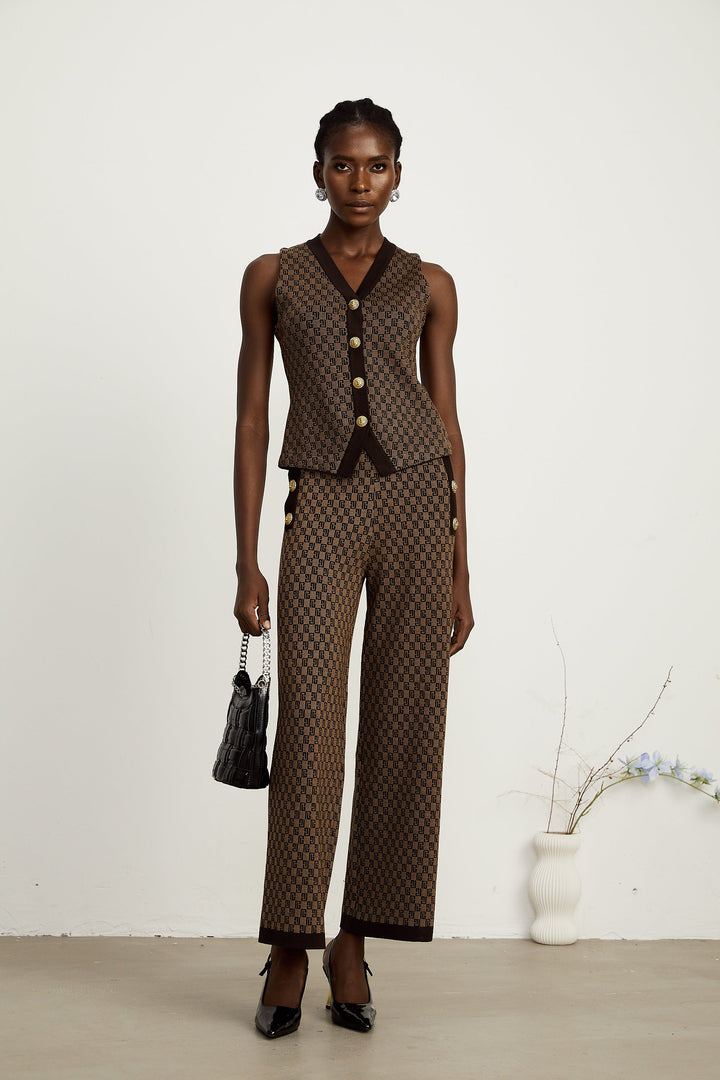 Cyrielle top ve pantolon takım