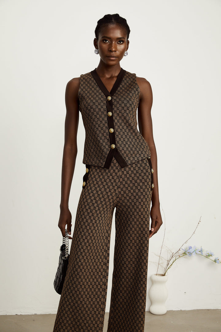 Cyrielle top ve pantolon takım