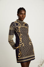 Ysabella suni inci mini elbise