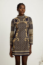 Ysabella suni inci mini elbise