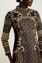 Ysabella suni inci mini elbise