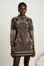 Ysabella suni inci mini elbise