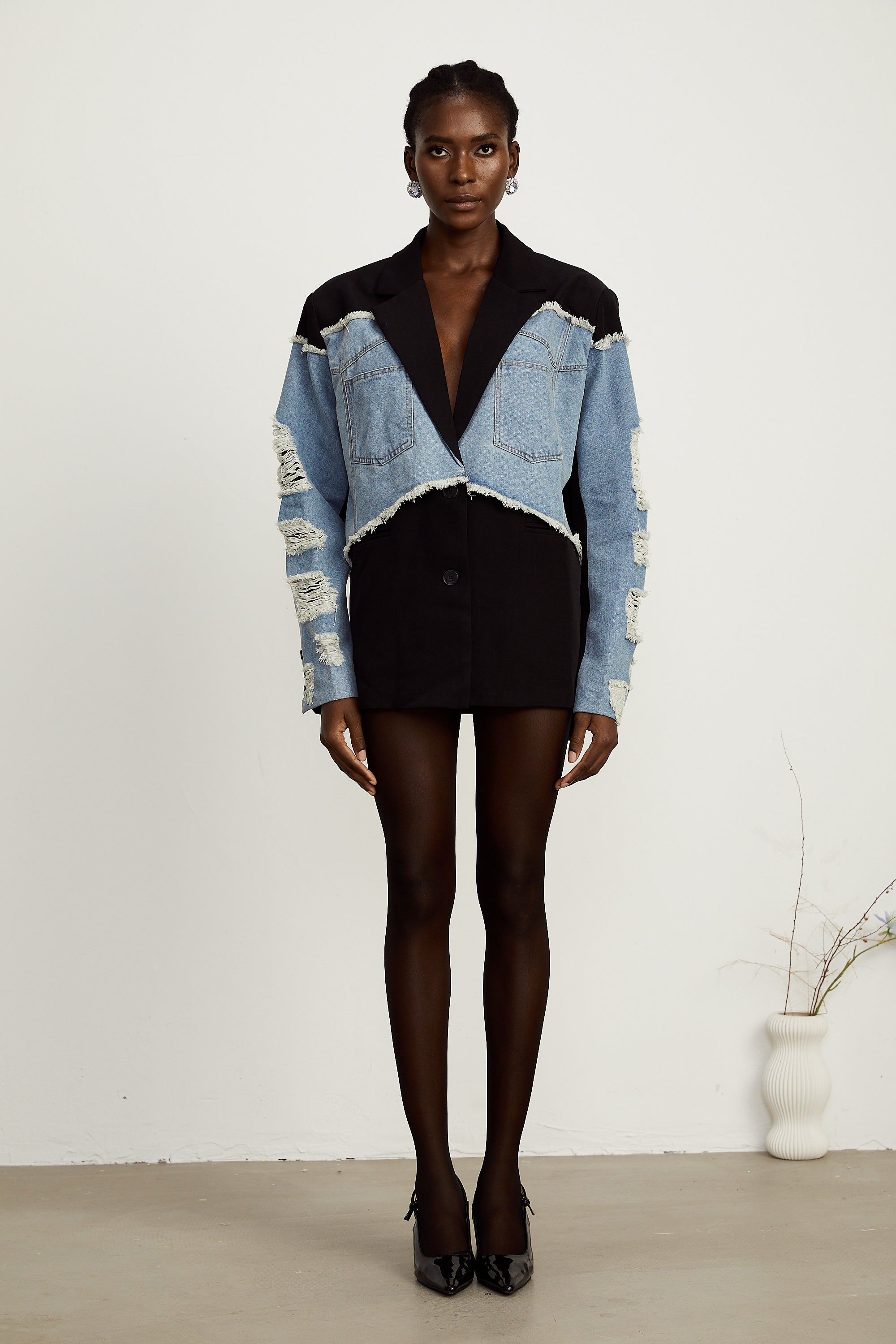 Halley panel blazer ceket