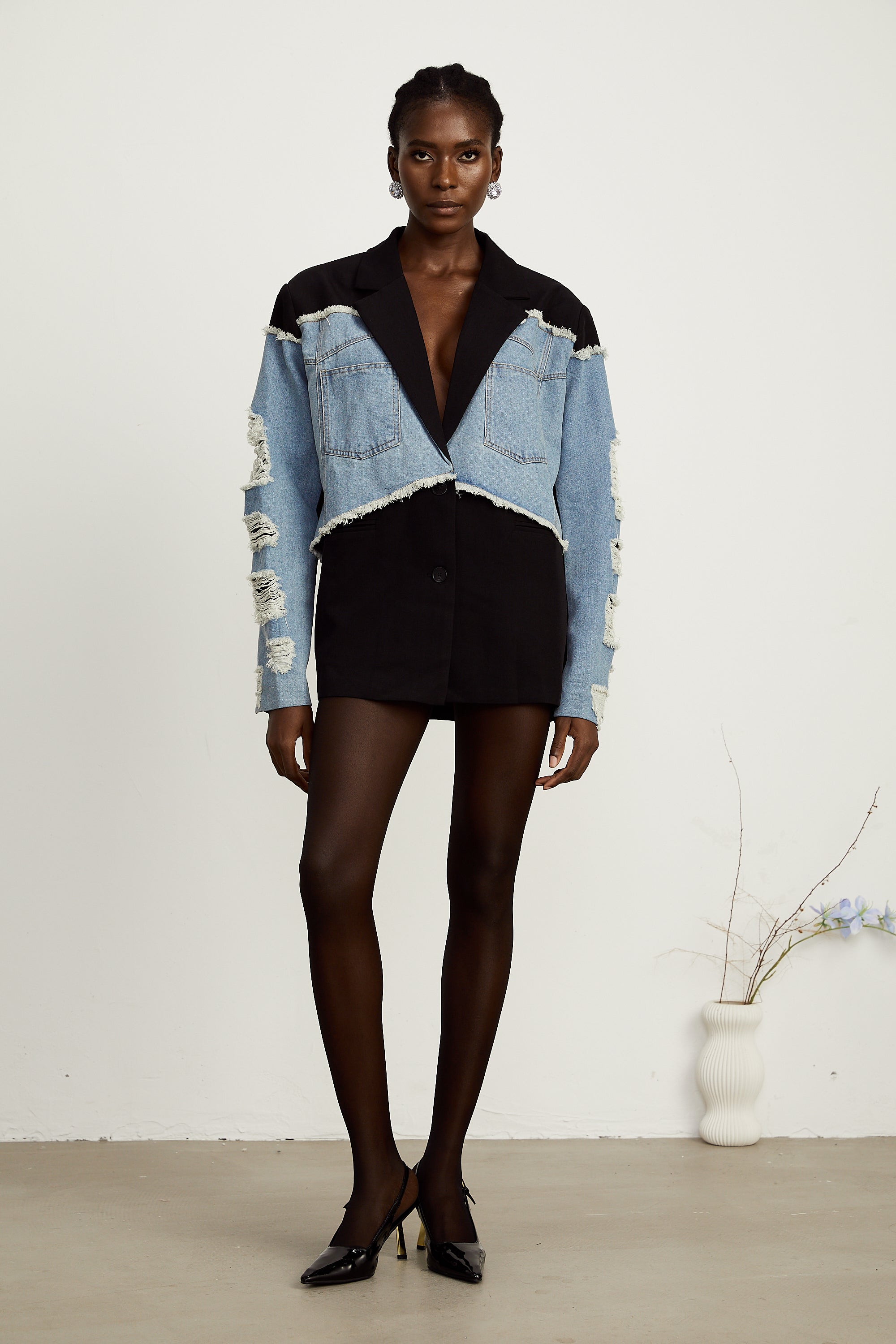 Halley panel blazer ceket