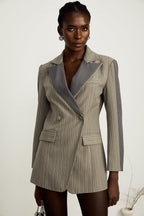 Georgia çizgi blazer ceket