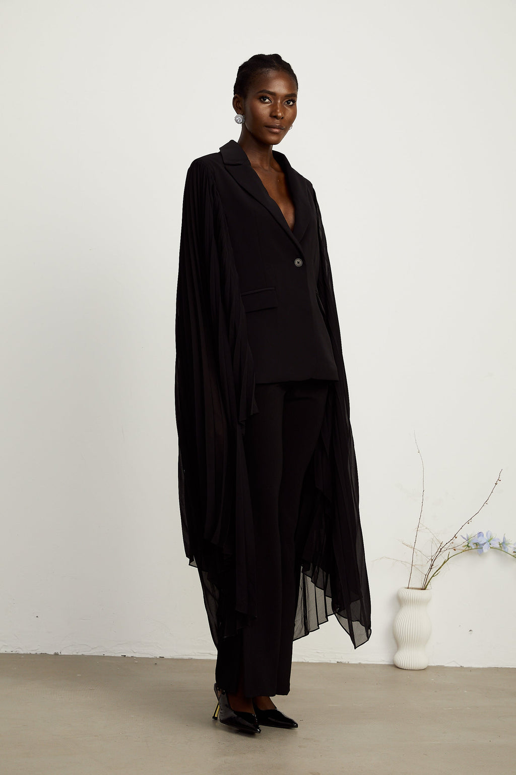 Justine tül blazer ceket