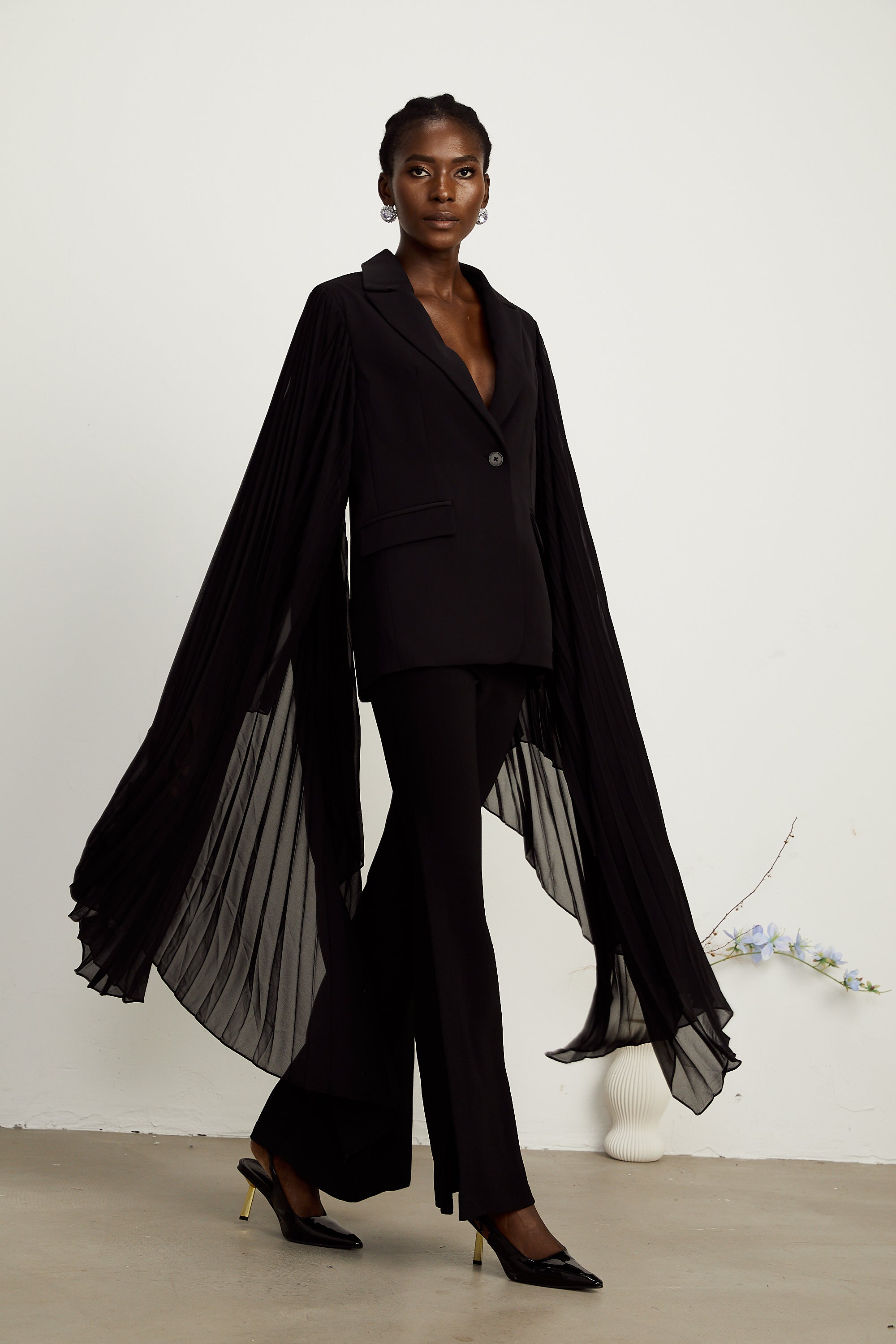 Justine tül blazer ceket