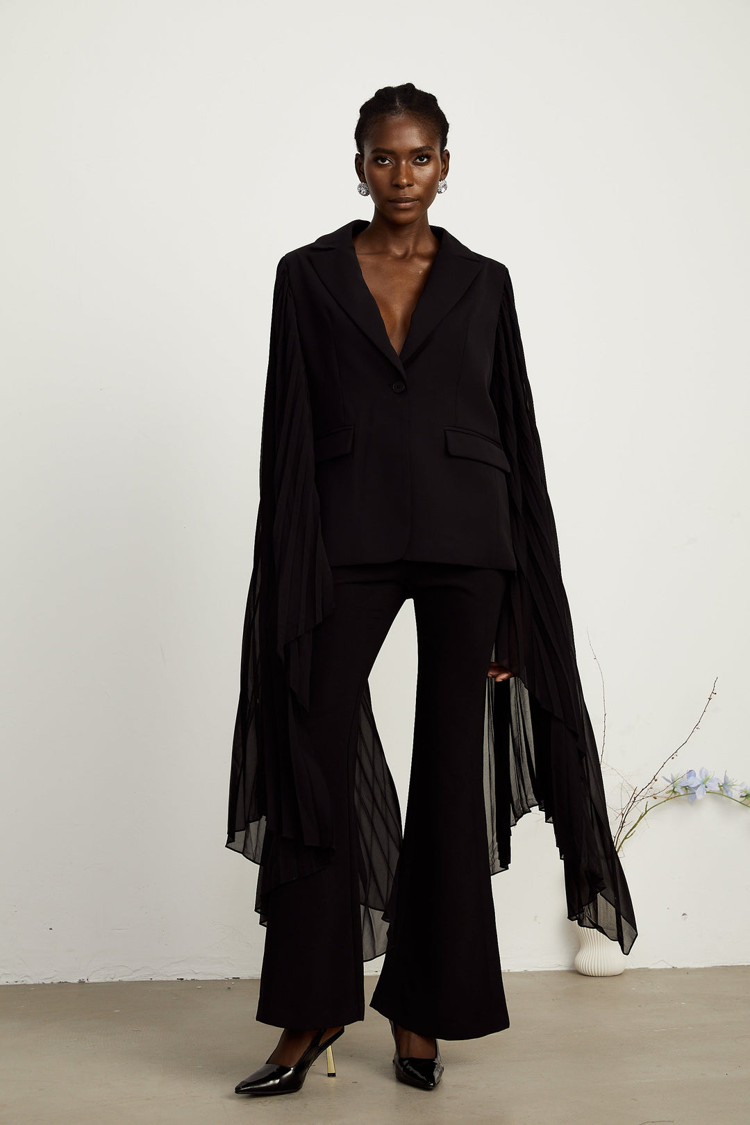 Justine tül blazer ceket