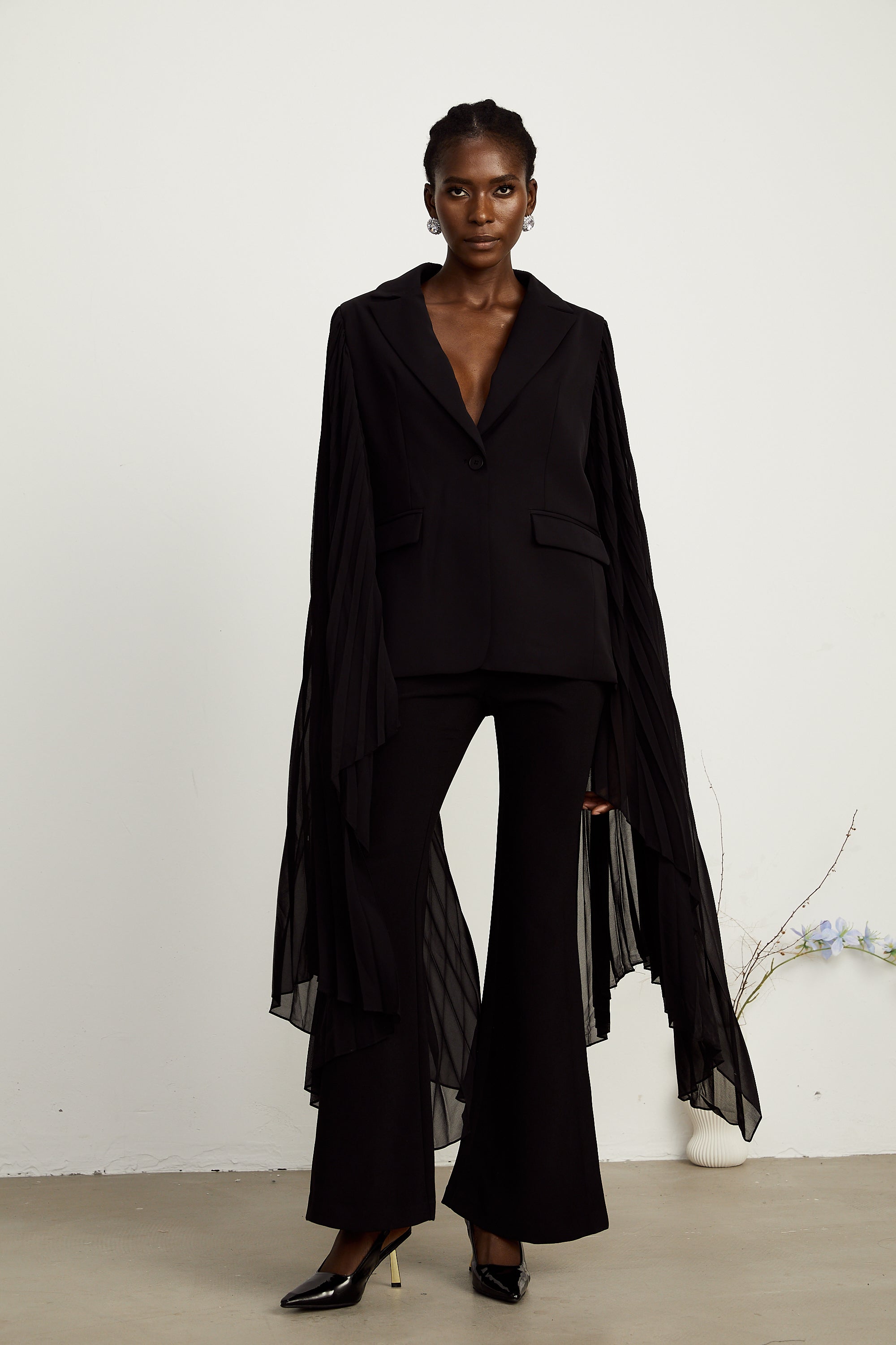 Justine tül blazer ceket