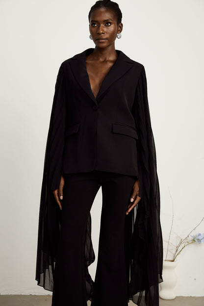 Justine tül blazer ceket