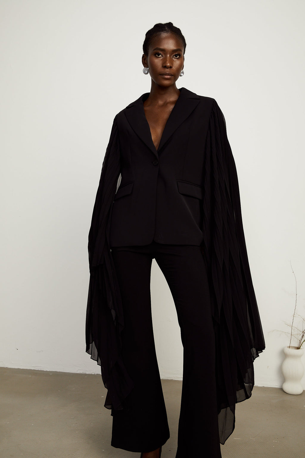 Justine tül blazer ceket