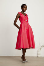 Eulalie detay midi elbise