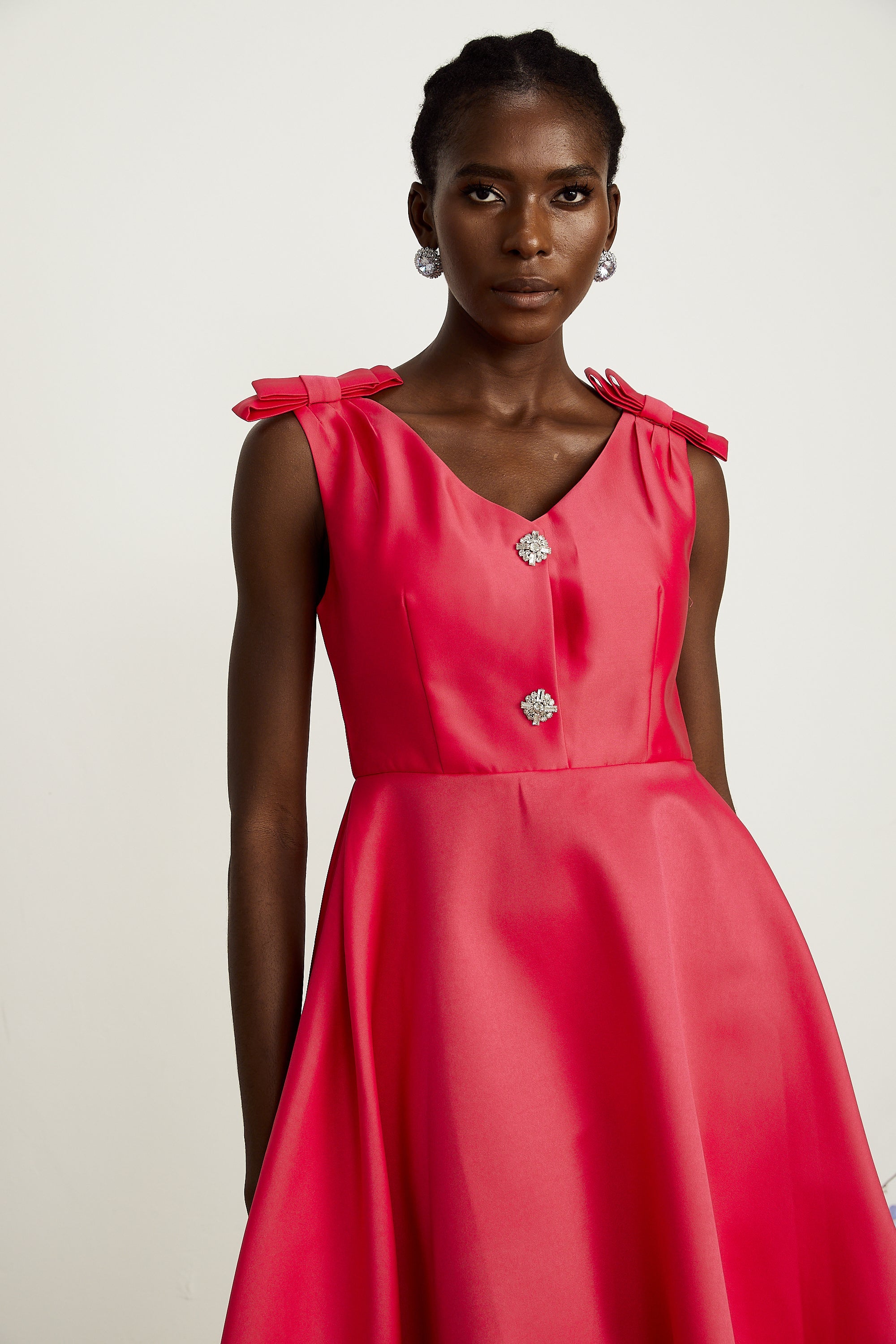 Eulalie detay midi elbise