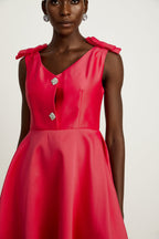 Eulalie detay midi elbise