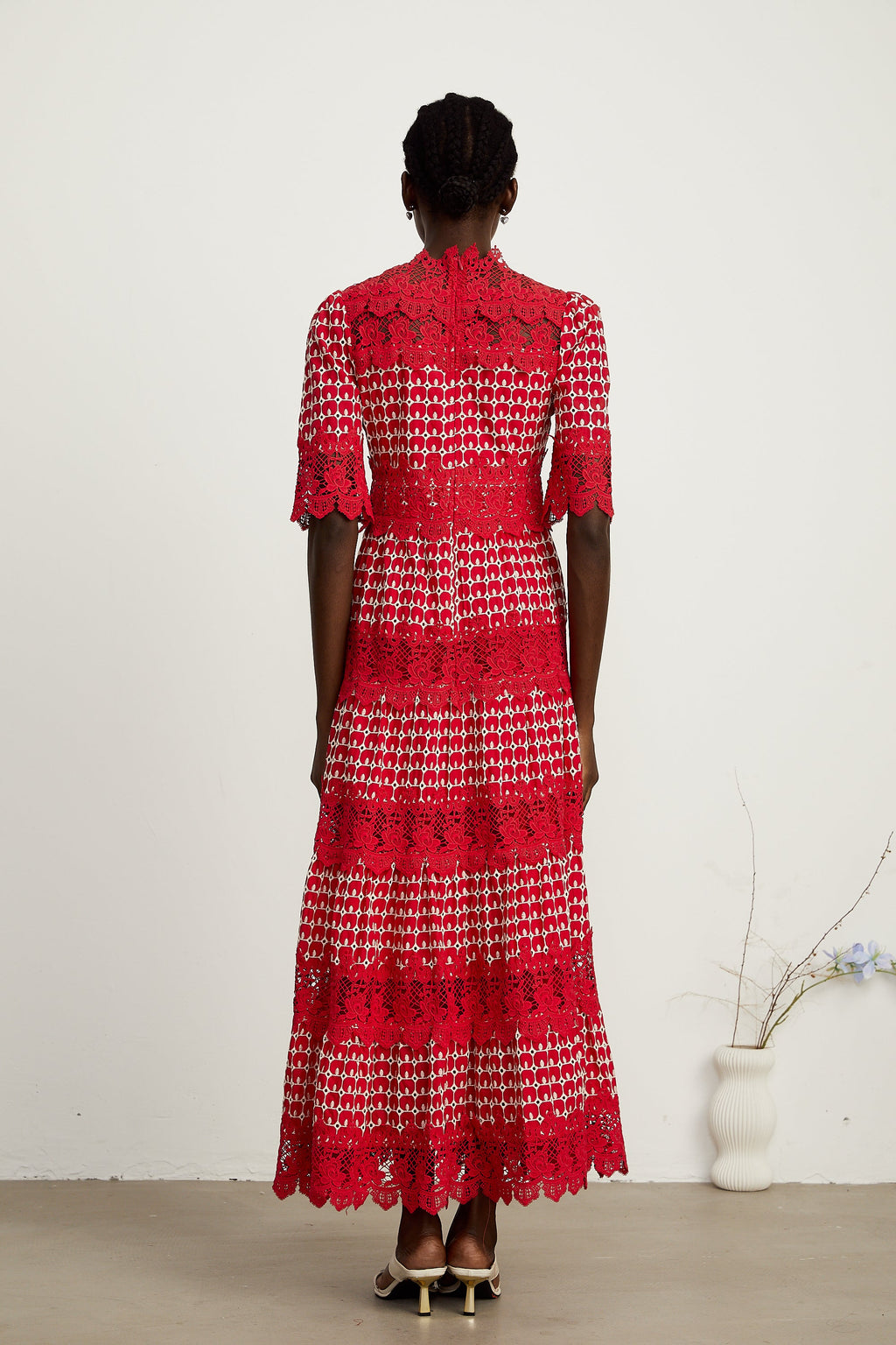 Chantal tarak midi elbise