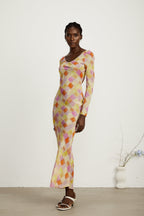 Grace kloş midi elbise