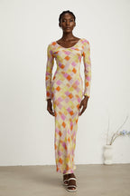 Grace kloş midi elbise