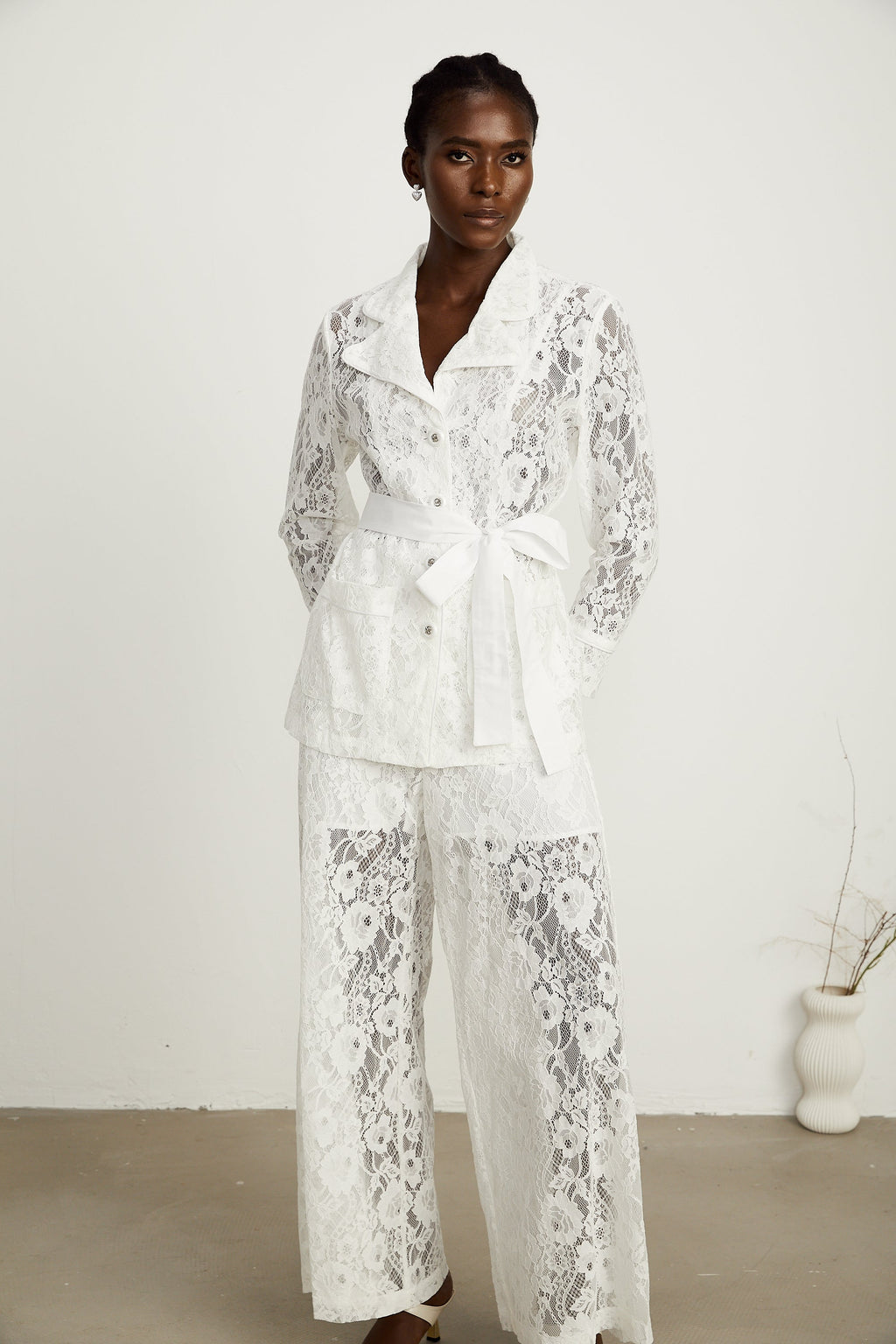 Chloé bağcıklı top ve pantolon takım