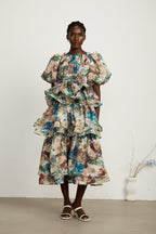 Marianne desen midi elbise