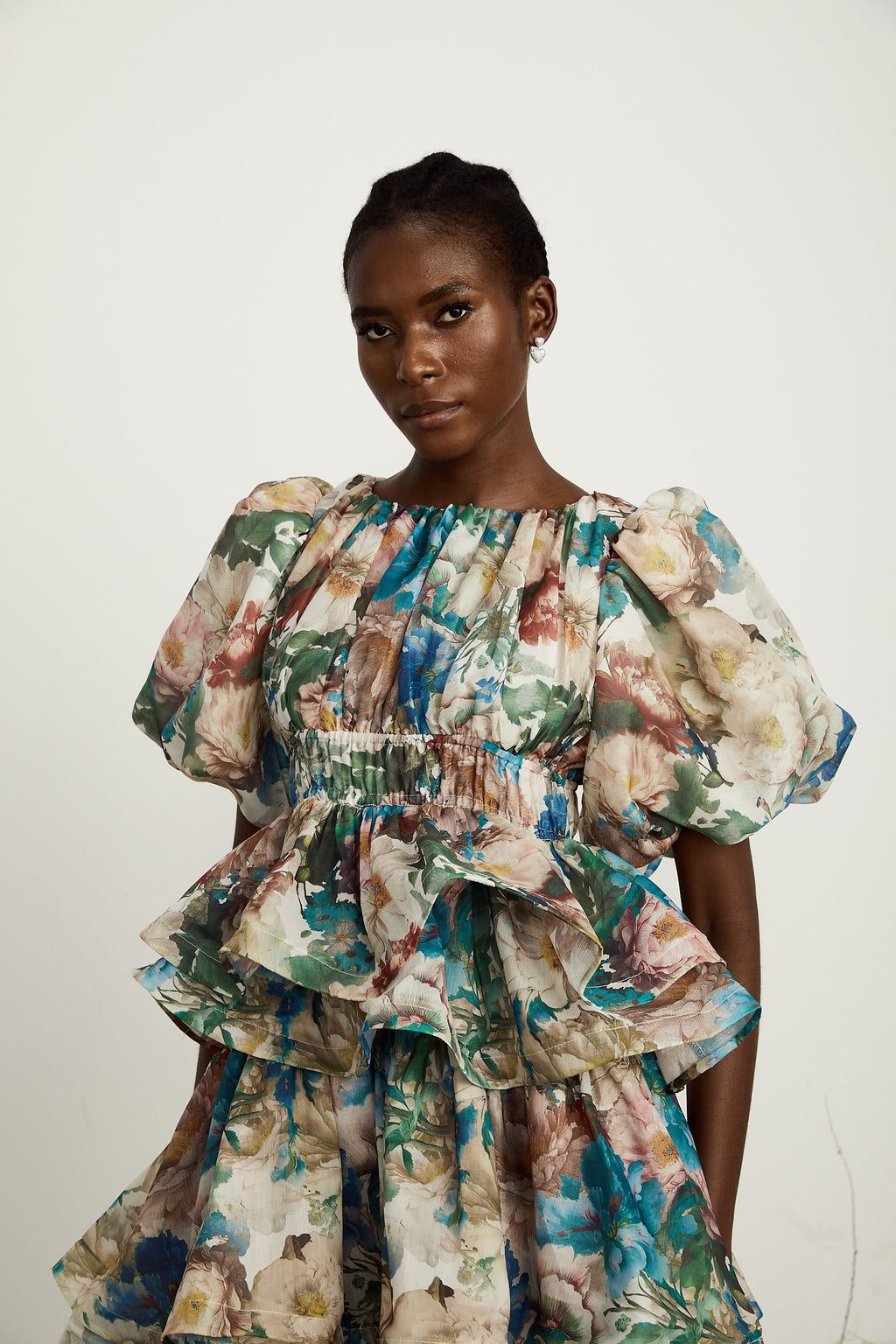 Marianne desen midi elbise