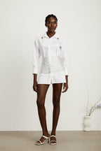 Jeanine gömlek mini elbise