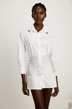 Jeanine gömlek mini elbise