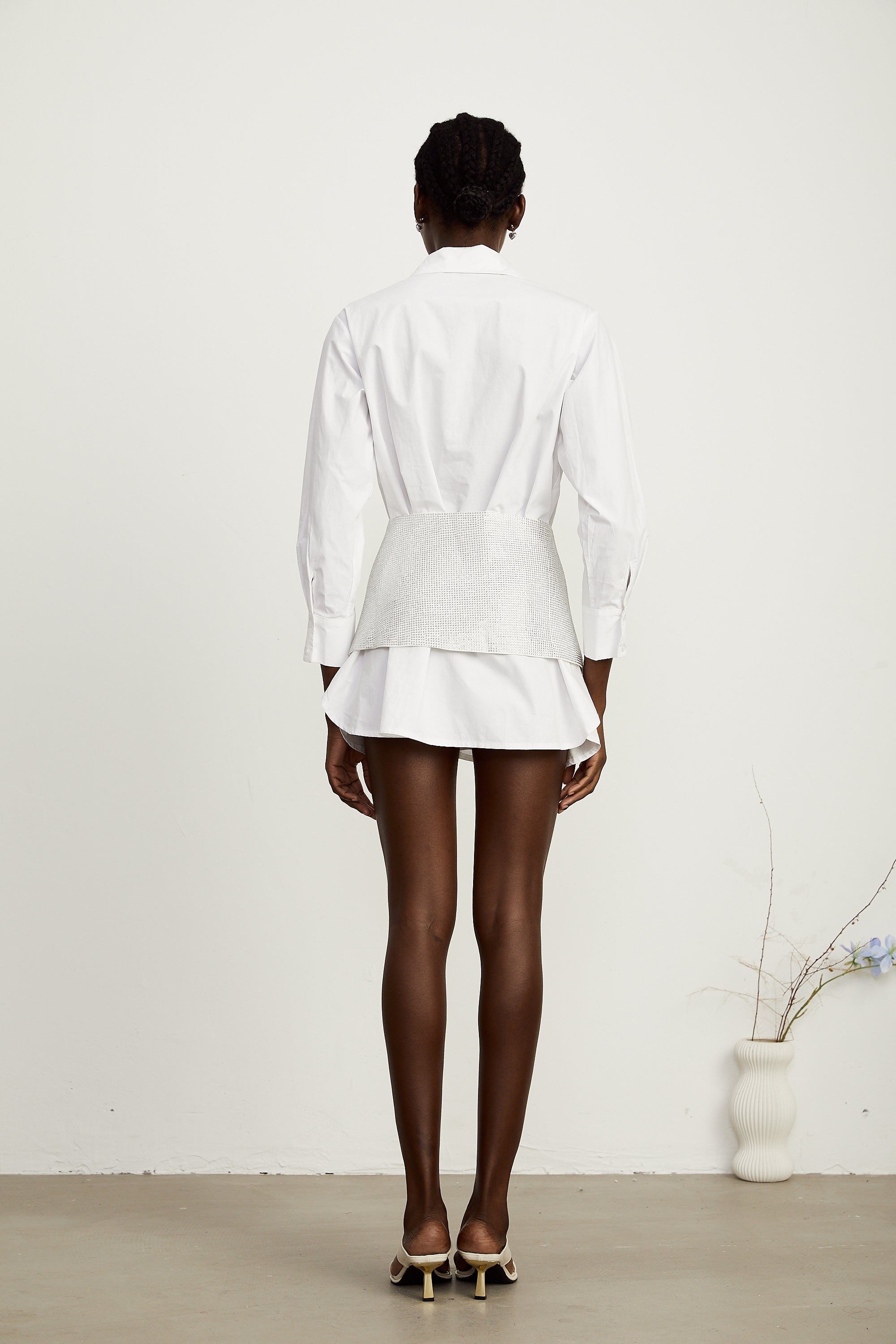 Jeanine gömlek mini elbise