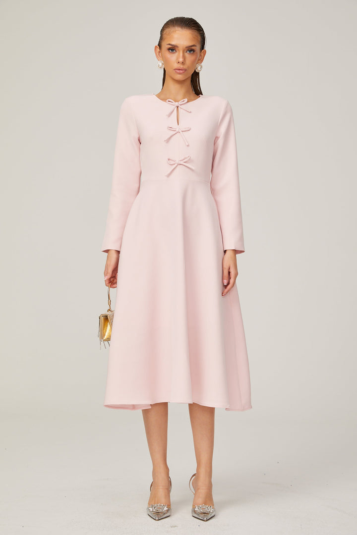 Elise fiyonk midi elbise