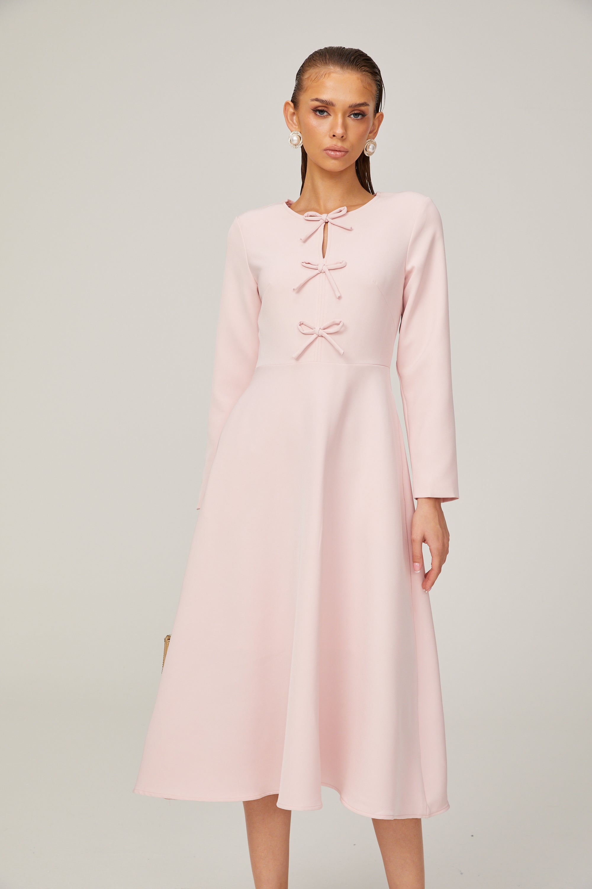 Elise fiyonk midi elbise