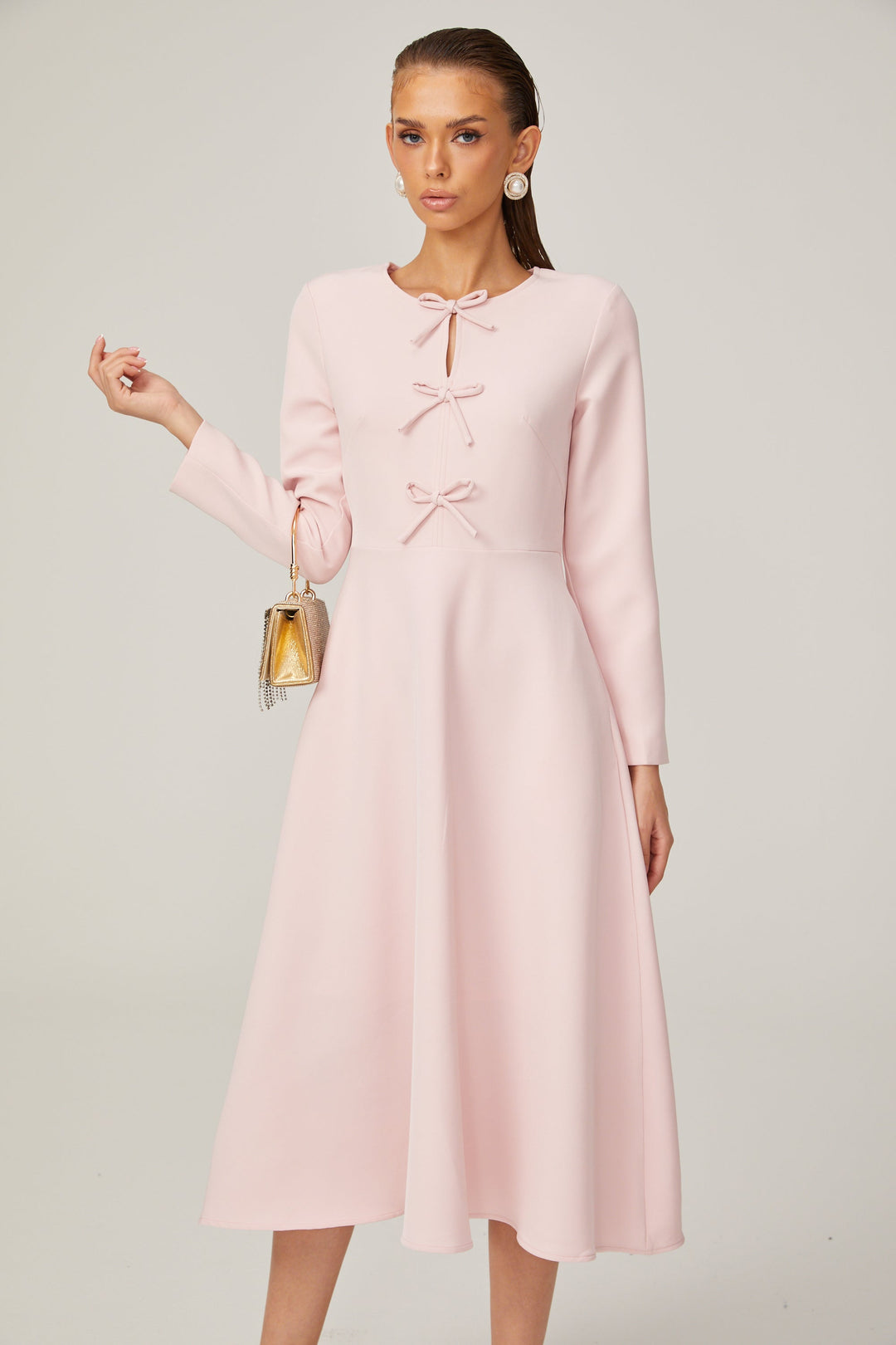 Elise fiyonk midi elbise