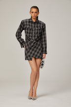 Jeannette mini gömlek elbise