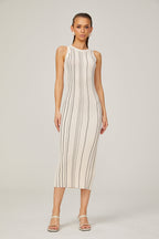 Gabrielle örgü midi Beyaz