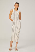 Gabrielle örgü midi Beyaz