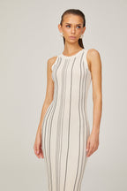 Gabrielle örgü midi Beyaz