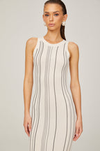 Gabrielle örgü midi Beyaz