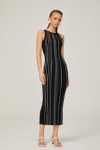 Gabrielle süslemeli örgü midi elbise