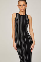 Gabrielle süslemeli örgü midi elbise