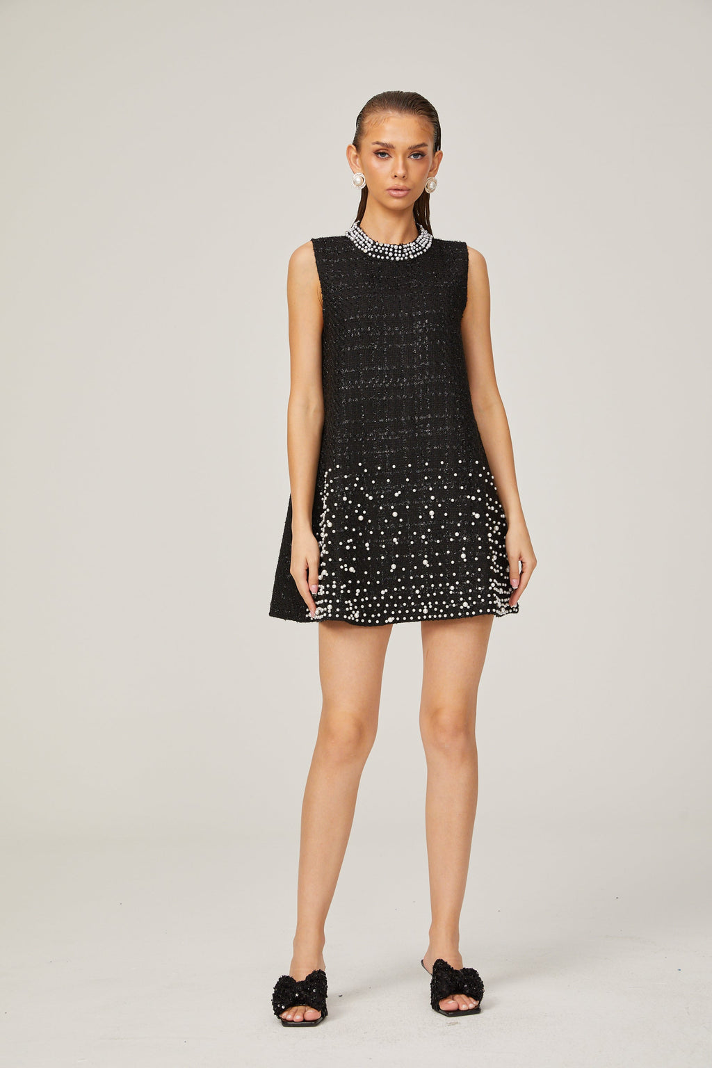 Elisabeth tüvit mini elbise