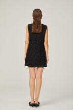 Claudine ekose mini elbise